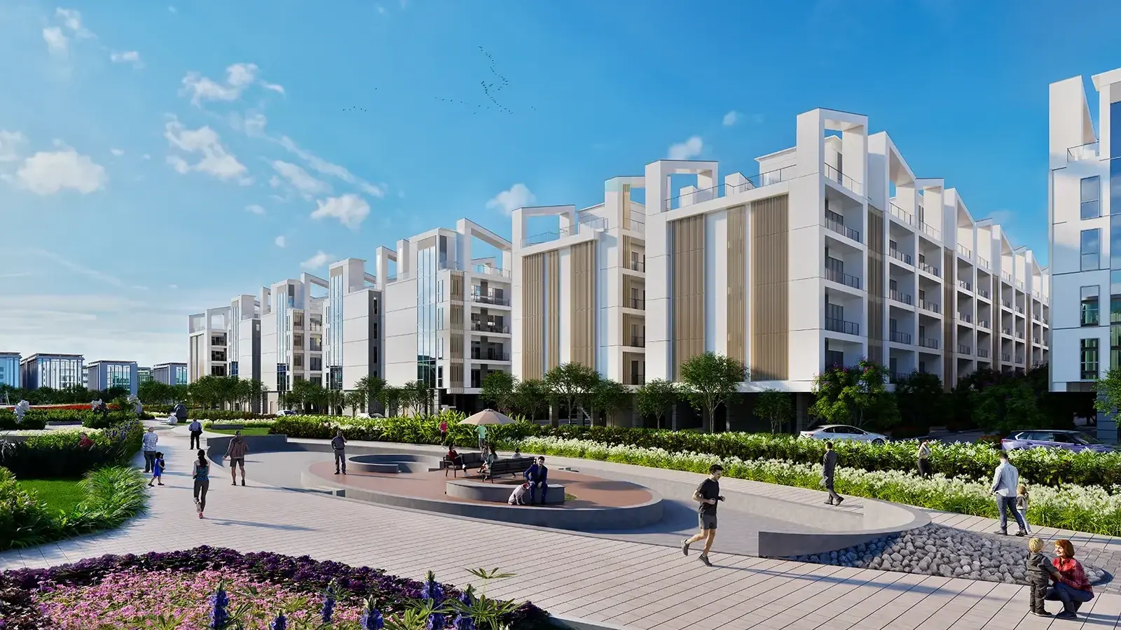 Landscaped Low-Rise Community